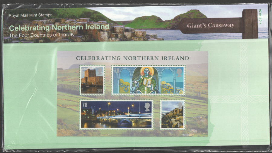 (image for) 2008 Celebrating Northern Ireland Presentation Pack 410 - Click Image to Close